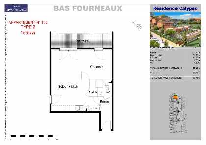 Lot plan 1-bed